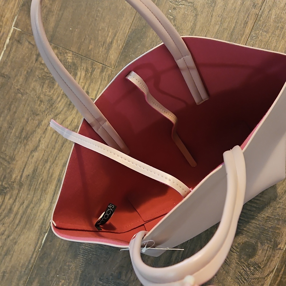 Elegant MACYS Pink Tote Bag - Picture 2 of 4